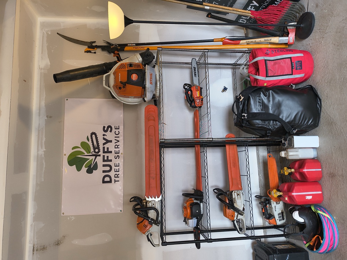 Professional tree service equipment